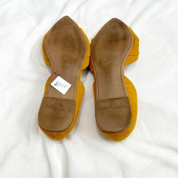 Torrid twist bow d’orsay flat yellow sandal size 12WW wide plus - Picture 7 of 11